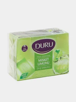 Мыло для душа DURU Fresh Sensations Lime, 4 шт, 150 г
