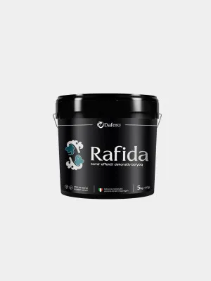 Декоративная краска для внутренних и наружных поверхностей с эффектом прожилок Rafida 5 КГ