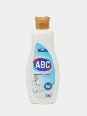 Жидкое стиральное средство ABC, для белой стирки, 1.5 л 