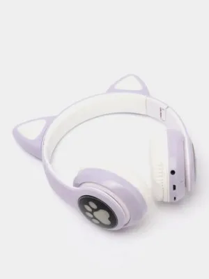 Беспроводные наушники Cat Ear STN-28, с Bluetooth и светящимися кошачьими ушками