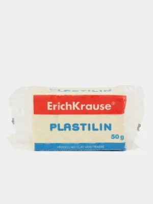 Классический пластилин ErichKrause 50г белый