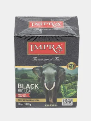 Чёрный чай IMPRA Black крупнолистовой, 100 гр