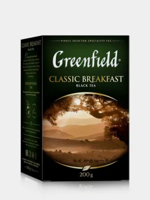Чёрный чай Greenfield Classic Breakfast, листовой, 200 гр