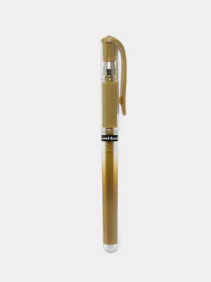 Ручка гелевая Uniball Signo BROAD, 1 мм, золотая