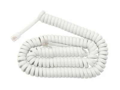 Шнур для телефонной трубки 3 м (белый)