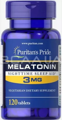 Melatonin 3 mg 120 Tablets Puritan's Pride