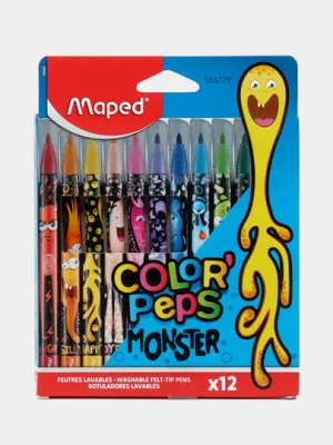 Фломастеры Maped Color'Peps, 12 цветов - 2