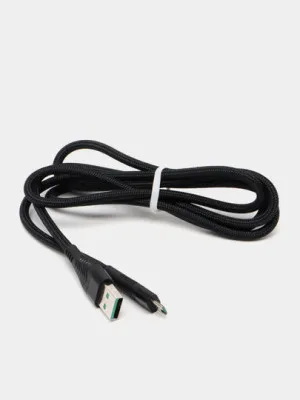 Кабель Hoco U53 Flash Charging Data Cable USB to Micro-USB Black