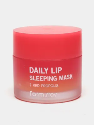 Ночная маска для губ с прополисом Farm Stay Daily Lip Sleeping Mask Red Propolis, 20 гр