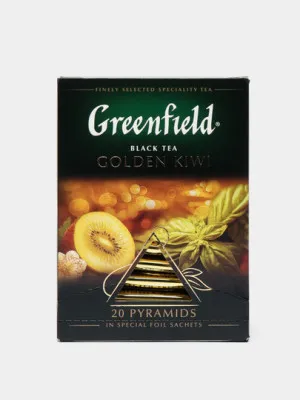 Черный чай Greenfield Golden Kiwi, 20 * 1.8 г