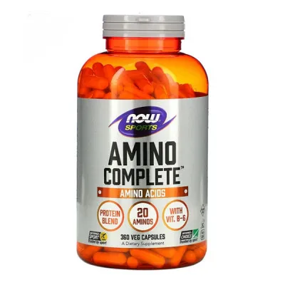 Аминокислоты Now Foods, Sports, Amino Complete, 360 Veg Capsules