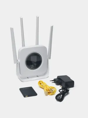 Router 4G LTE WI-Fi CPF903-B, sim-kartani qo'llab quvvatlaydi, 4 antenna va batareyaga ega
