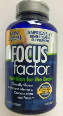 Препарат для питания мозга Focus Factor (180 шт.)