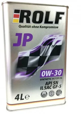 Масло синтетическое ROLF JP SAE GF 5/API SN 0W30 4л