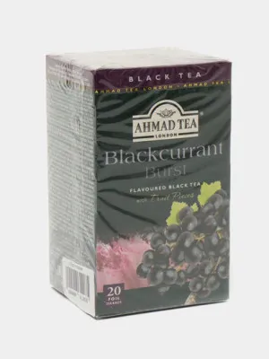 Чай чёрный Ahmad Tea Blackcurrant burst, 2 г, 20 пакетиков