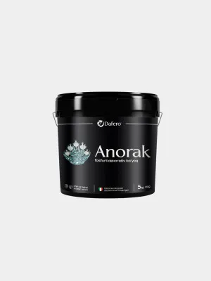 Anorak - фосфорная декоративная краска для внутренних и наружных поверхностей 5 КГ