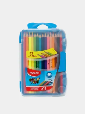 Цветные карандаши Maped Color'Peps, 15 цветов