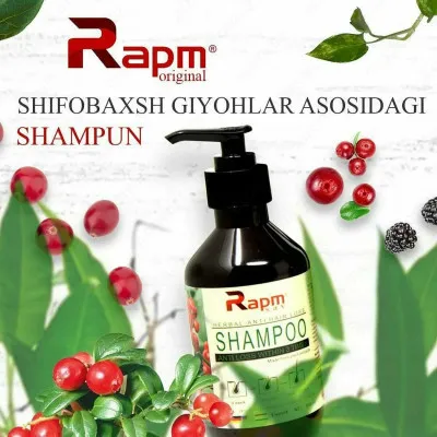 Шампунь для затемнения корней волос - "Rapm"