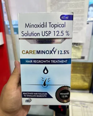 Soch va soqol o'sishi uchun eritma Minoxidil Careminoxy 12,5%