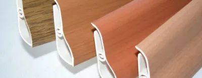 PVX pol yubka plitalari tekis, teksturali ranglar (6 sm)