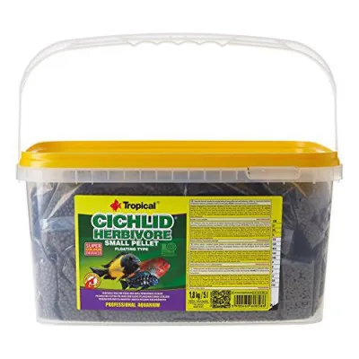 Корм для аквариумных рыб cichlid herbivore small pellet