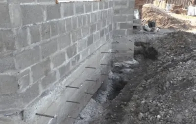 Вклейка арматуры для наращивания железа бетонных конструкций