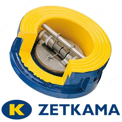 Zetkama 2-хстворчатый обратный клапан, DN 80, PN 16, JL 1040