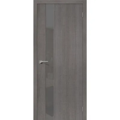 Межкомнатная дверь Порта-51 Grey Crosscut Smoke