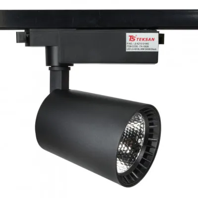 Трековый светильник LED D88 CONICAL 20W 6000K BLACK TRACK