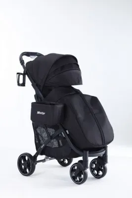 Легкая складная портативная детская коляска m301 black