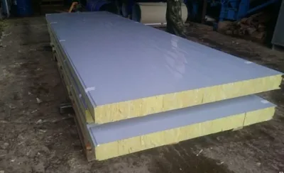 Стеновая панель с базальтовым утеплителем ПТСМСК – 120 мм