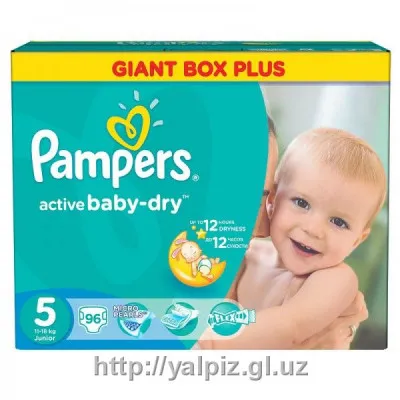 Подгузники детские Pampers Active baby dry №5