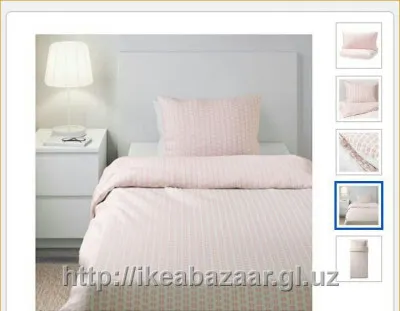Набор постельного белья бледно-розовое IKEA