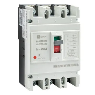 Автоматический выключатель ВА-99МL 250/250А 3P 20кА EKF