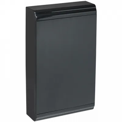 Корпус модульный пластик навеской ЩРН-П-36 черный черная дверь IP41 IEK