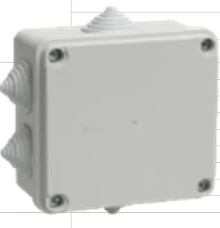 Коробка КМ41237 распаячная для о/п d75х40 мм IP44 (RAL7035, 4 гермоввода)(60шт)