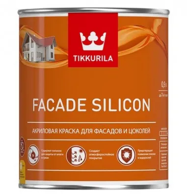 Краска Tikkurila фасадная Facade Silicon VVA глубокоматовая 0,9 Л