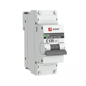 Автоматический выключатель 4P 125А (C) 10kA ВА 47-100 EKF