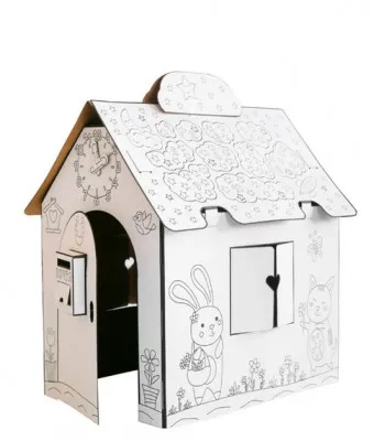 Развивающий домик-раскраска из картона Kids Picasso