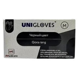 Медицинские одноразовые перчатки нитриловые неопудренные UNIGLOVES