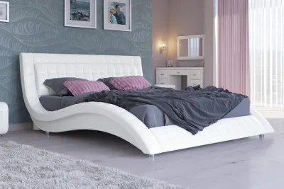 Двуспальная кровать "Атлантико" белая