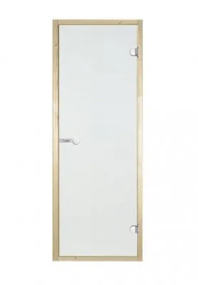 Двери стеклянные HARVIA 7/19 коробка ольха, прозрачная D71904L