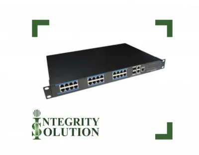 Utepo Коммутатор UTP7524GE-POE-A1 24-порта Gigabit POE + 2 порта Gigabit LAN + 2 SFP Integrity Solution
