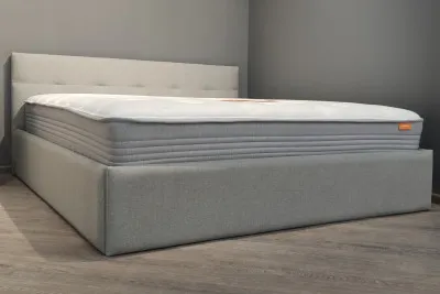 Двуспальная кровать "Vita 160" серая
