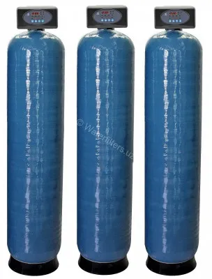Колонна для умягчения и обезжелезивания воды AFM 3072 Triplex Dryden AQUA механическая фильтрация до 5 микрон и обезжелезивание