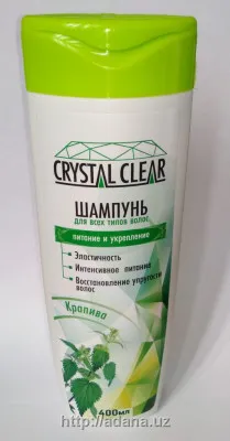 Шампунь "Crystal Clear" крапива  400 ml