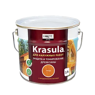 Krasula — защитно-декоративный состав для древесины