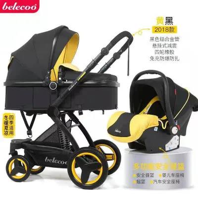 Luxmom x6 3 in1 детская коляска yellow