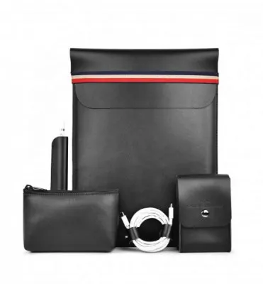 Чехол WiWU 5в1 Elite Protect Set Black для Macbook Air/Pro 13