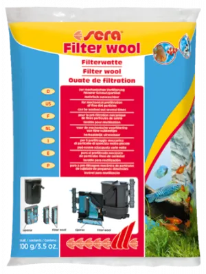 Наполнитель для фильтров sera filter wool 100 гр